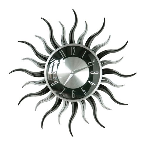 Image of Premier Housewares Wavy Sun Shape Wall Clock