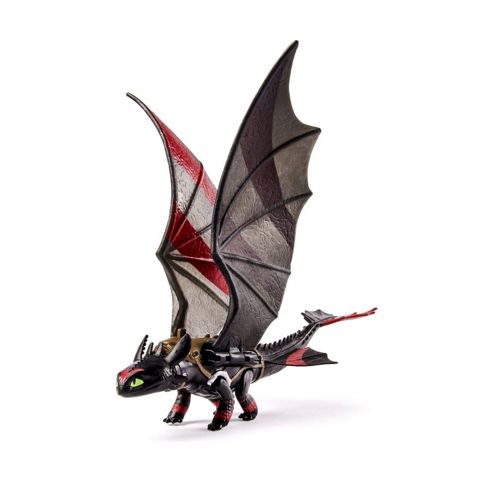 Image of Dreamworks How To Train Your Dragon 2 Toothless Power Dragon Special Racing Stripes (extreme Wing Flap Action)