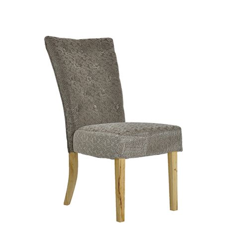 Image of Regent Calico Brown Fabric Dining Chair
