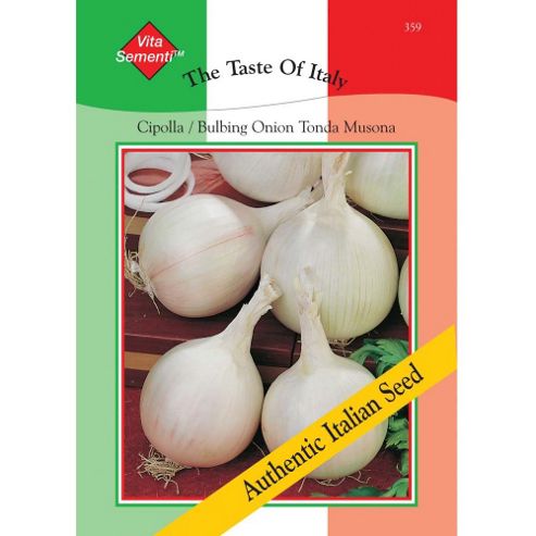 Image of Onion 'tonda Musona' - Vita Sementi&reg; Italian Seeds - 1 Packet (840 Onion Seeds)