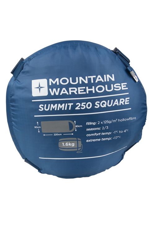 Image of Unisex Autumn Summit 250 Hollowfibre Square Zipped Sleeping Bag