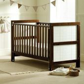 Saplings Megan Cot Bed - Walnut and White