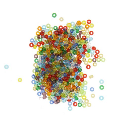 Image of Czech Seed Bead 10/0 Transparent Multi