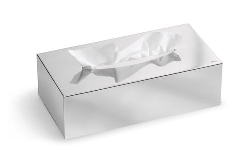 Image of Blomus Nexio Tissue Box In Polished Stainless Stell (set Of 2)