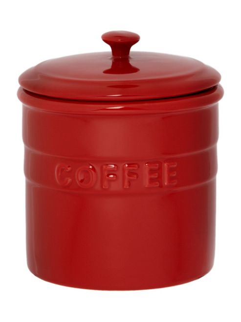 Image of Linea Maison Coffee Jar In Red
