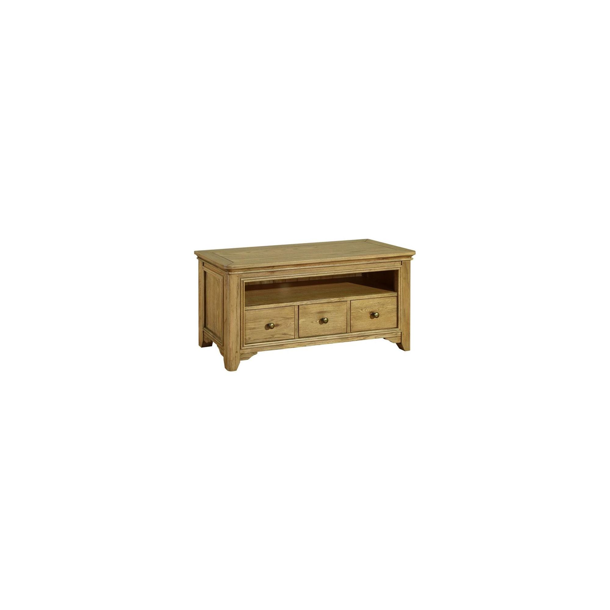 Kelburn Furniture Loire 115cm Plasma TV Stand in Light Oak Stain and Satin Lacquer at Tesco Direct