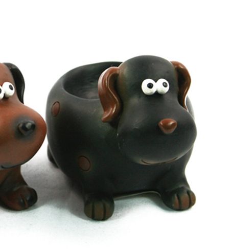 Image of Black Ginger Novelty Egg Cup, Black Dog