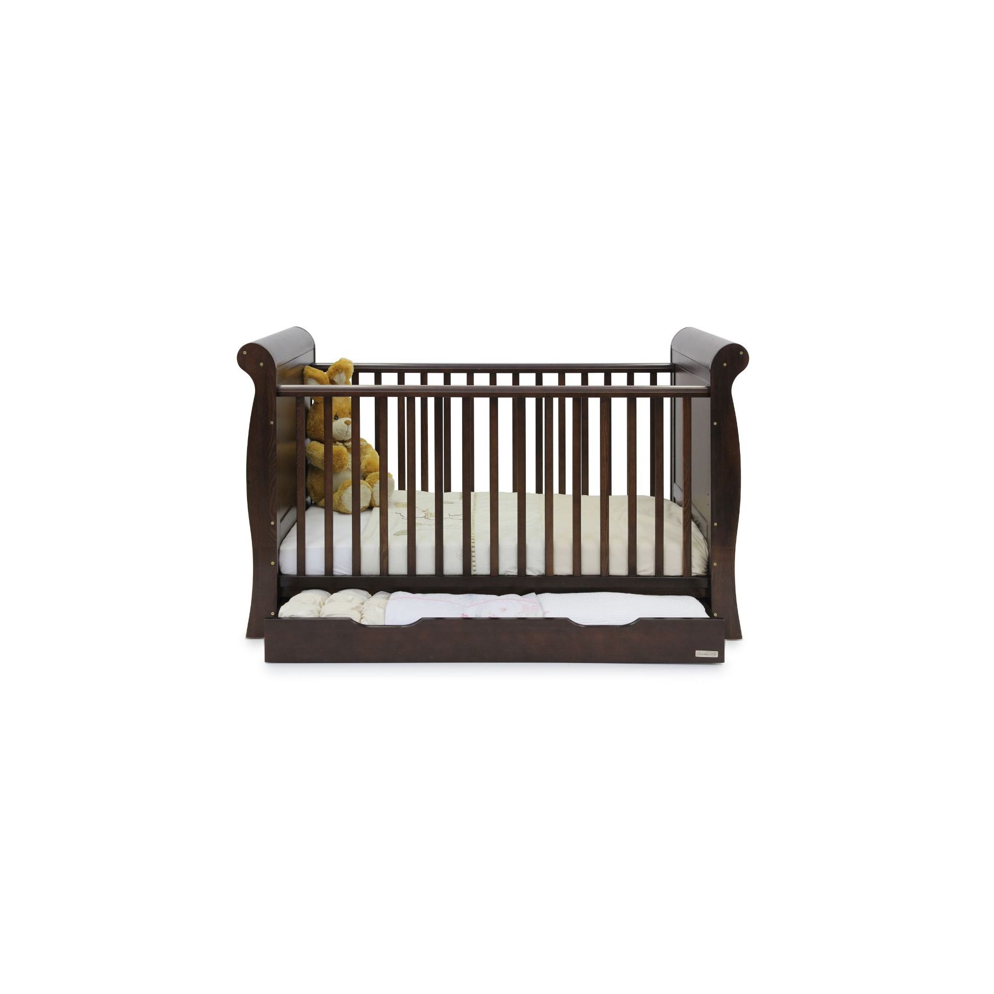 Babystyle Hollie Sleigh Bed in Walnut at Tesco Direct