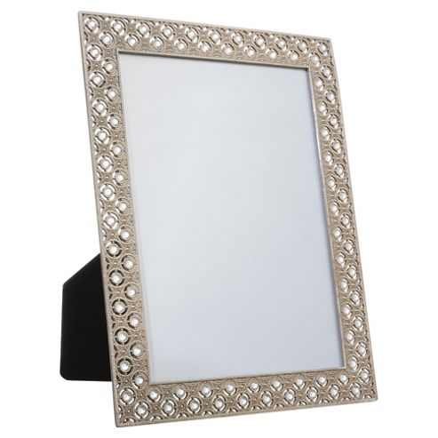 Image of Tesco Diamante Photo Frame Bronze 8 X 10"