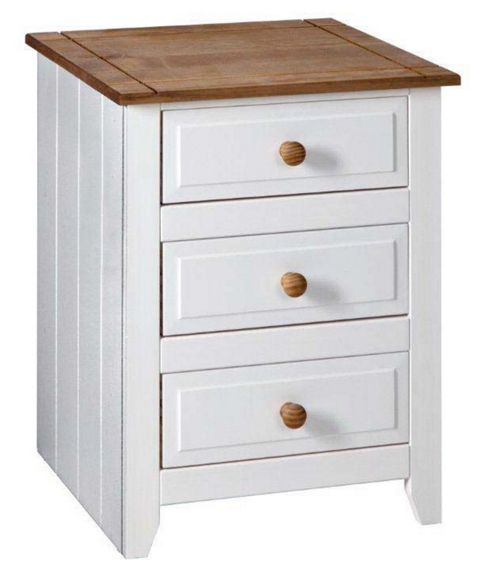Image of Home Essence Capri 3 Drawer Bedside Table