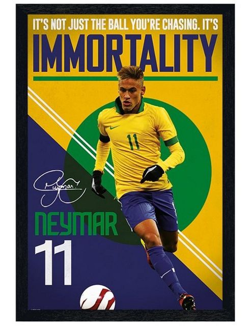 Image of Naymar Black Wooden Framed Immortality Poster