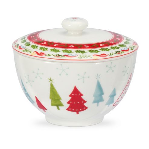 Image of Portmeirion Christmas Wish Covered Sugar Bowl