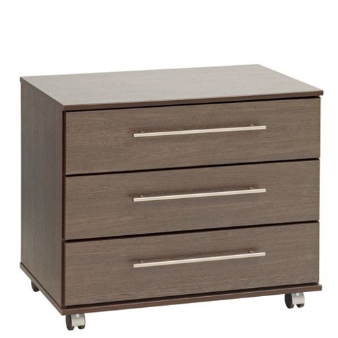 Image of Ideal Furniture New York 3 Drawer Chest - Oak