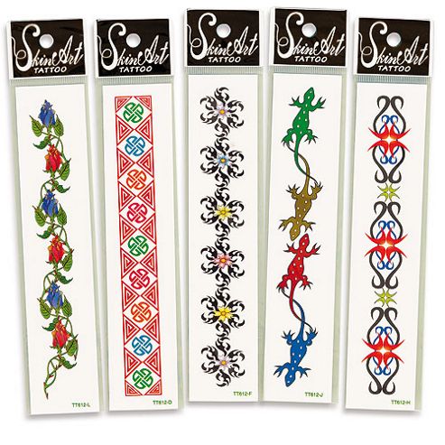 Image of Funky Wrist Temporary Tattoos (pack Of 12)