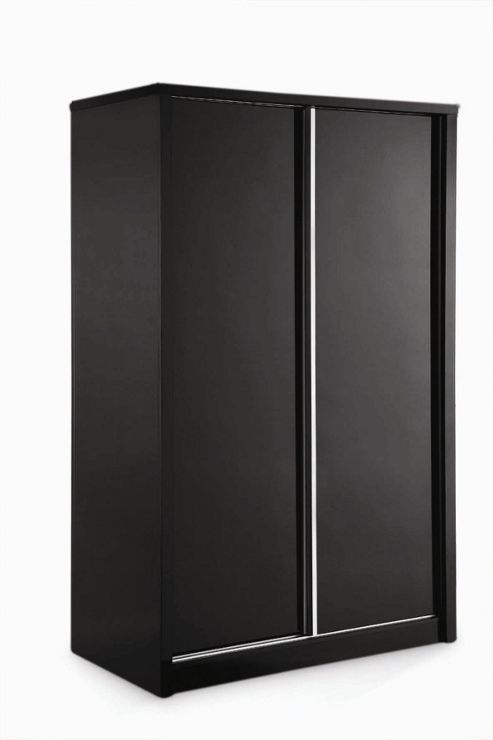 Image of Home Zone Novello Sliding Wardrobe - Black