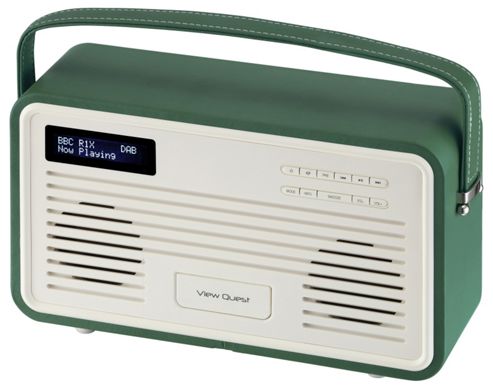 Image of View Quest Retro Colourgen Dab+/fm Radio With Ipod Dock (emerald Green, 30 Pin)
