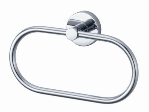 Image of Haceka Kosmos Towel Ring In Chrome
