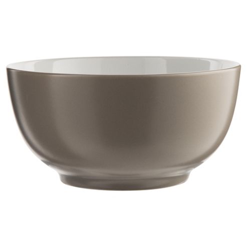 Image of Tesco Two Tone Stoneware Cereal Bowl, Taupe