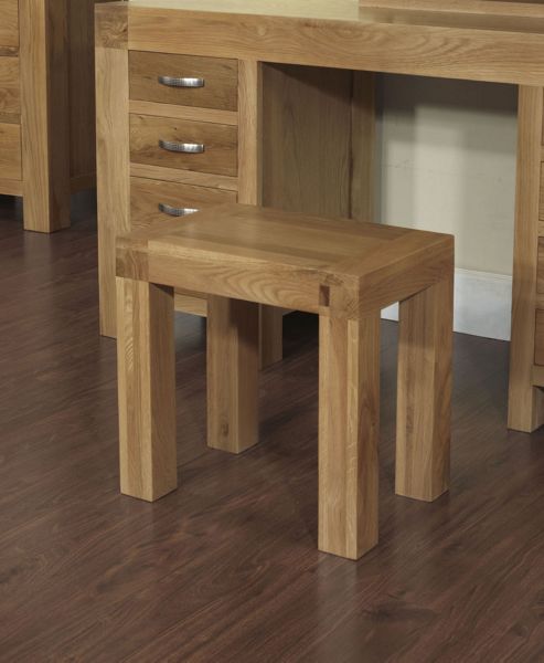 Image of Ametis Santana Blonde Oak Dressing Table Stool