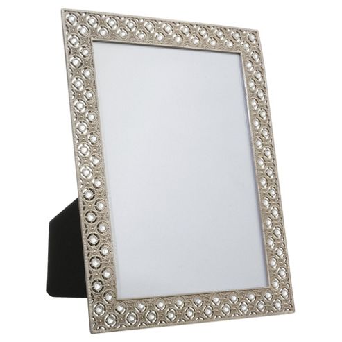 Image of Tesco Diamante Photo Frame Bronze 5 X 7"