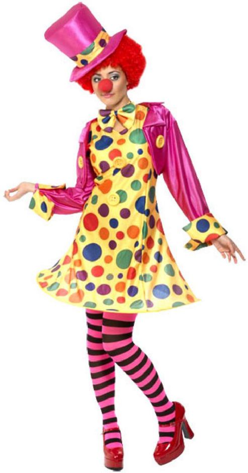 Image of Clown Lady - Adult Costume Size: 12-14