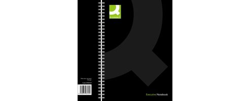 Image of Q-connect Wirebound Book A4 Black Kf03727