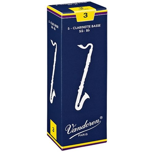 Image of Vandoren 3 Bass Clarinet Reed (x5)