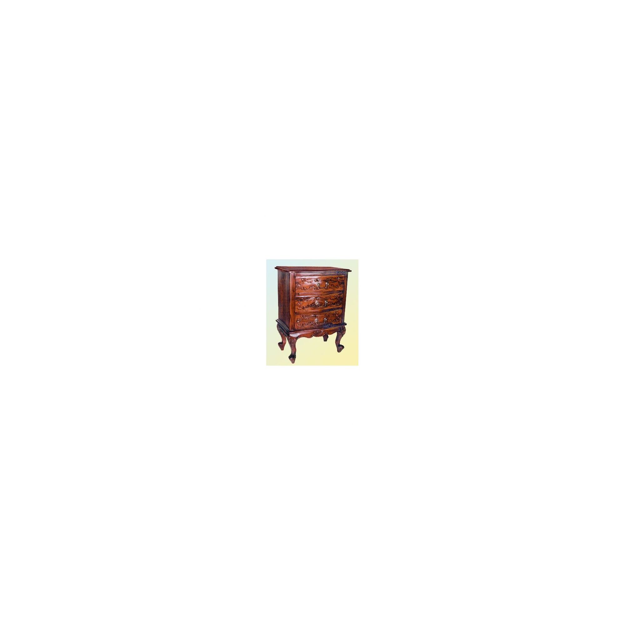 Anderson Bradshaw Queen Anne Carved Bedside Cabinet in Mahogany at Tesco Direct