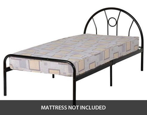 Image of Valufurniture Nova 3 0 Inch Single Bed In Black