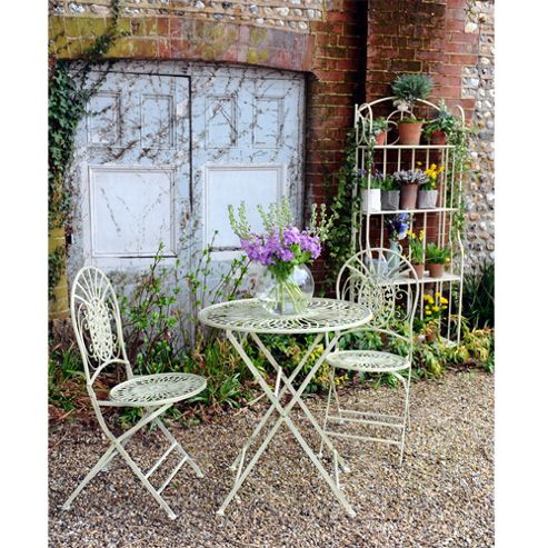 Image of Antique Green Bistro Set