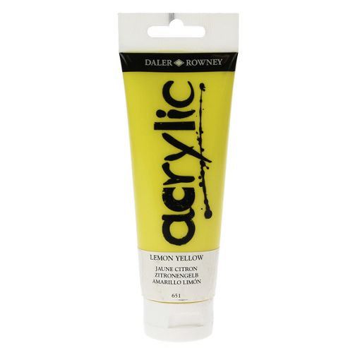 Image of Daler Graduate Acrylic Lemon Yellow 120ml