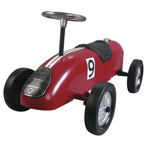 Image of Vintage Red Retro Racer Ride On