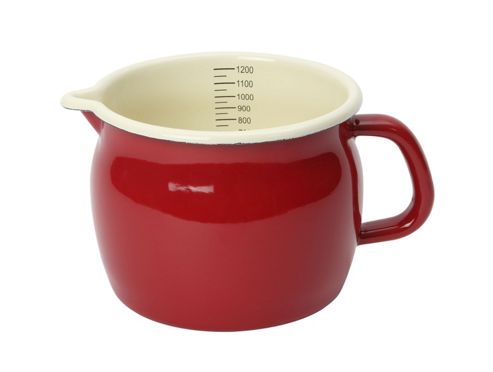 Image of Dexam Vintage Home Enamelware 1.2 L Measuring Jug - Claret