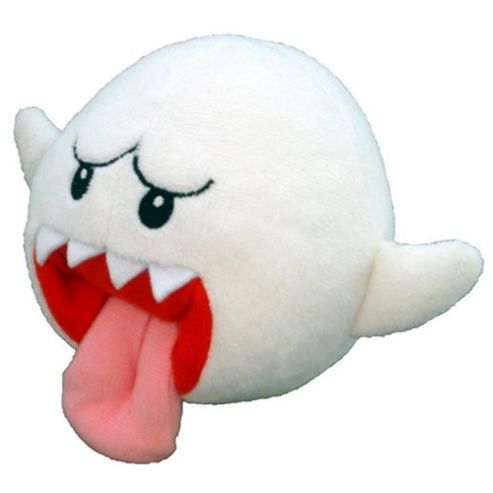 Image of Official Nintendo Mario Plush Series Stuffed Toy - 5" Boo Ghost