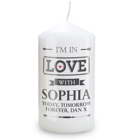 Image of Personalised In Love With Candle