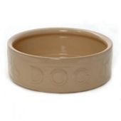 Mason Cash Cane Ceramic Lettered Dog Bowl 7"