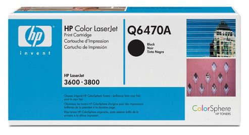 Image of Hp Colour Laserjet Black Print Cartridge With Colorsphere Toner (yield 6,000 Pages) For Laserjet 3600/3800 Series Printers