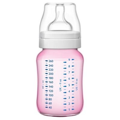 image 1 of Philips Avent Classic Bottle Pink 2X 260Ml