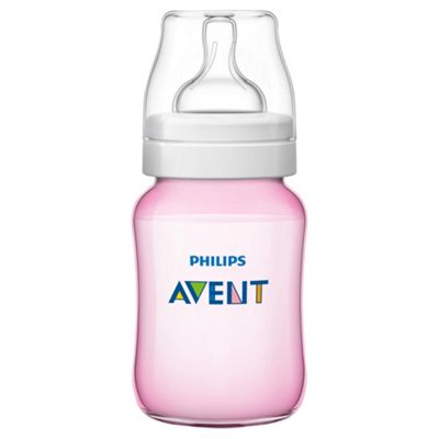 image 1 of Philips Avent Classic Bottle Pink 2X 260Ml