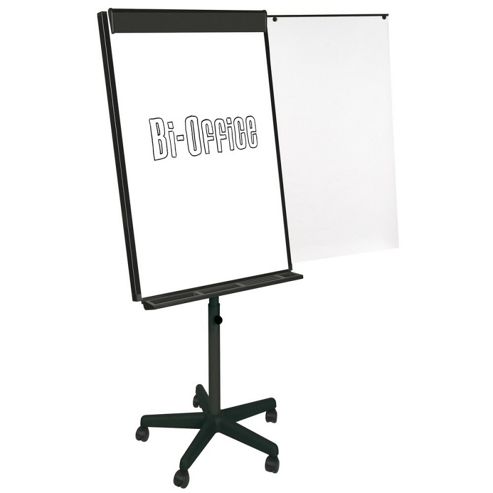Image of Bi-office Vanguard Mobile Magnetic Flipchart Easel Black Ea48066821