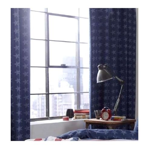 Image of Catherine Lansfield Home Kids Stars And Stripes Curtains Multi 168cm Wide X 183cm Drop (66x72 Inches)