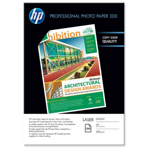 Image of Hewlett Packard [hp] Professional Laser Paper Glossy A4 Ref Cg966a [100 Sheets]
