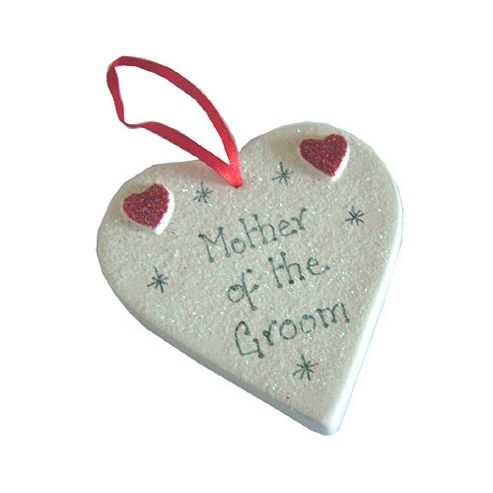 Image of Mother Of The Groom Red Sparkle Heart - Large