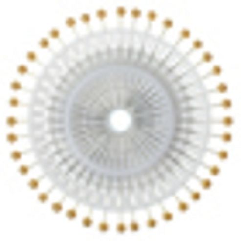 Image of Pearl Head Pins Gold Rosette