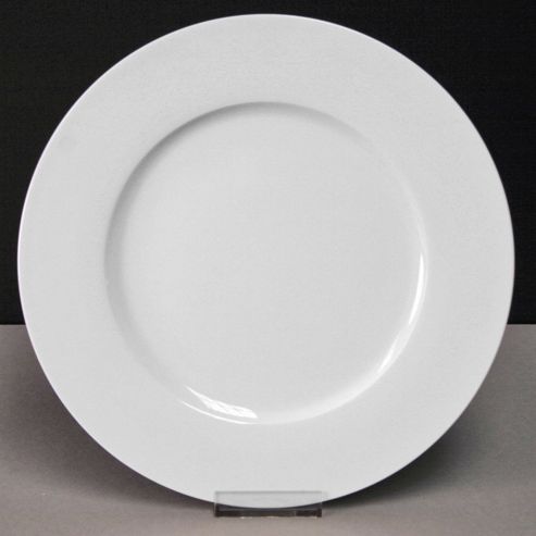 Image of Sabichi Ice 10.5" Bone China Dinner Plate In White