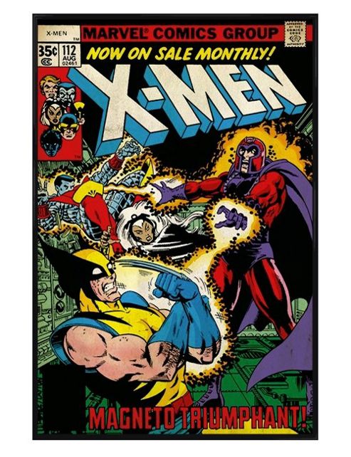 Image of Gloss Black Framed Marvel Comics X-men Magneto Triumphant Poster