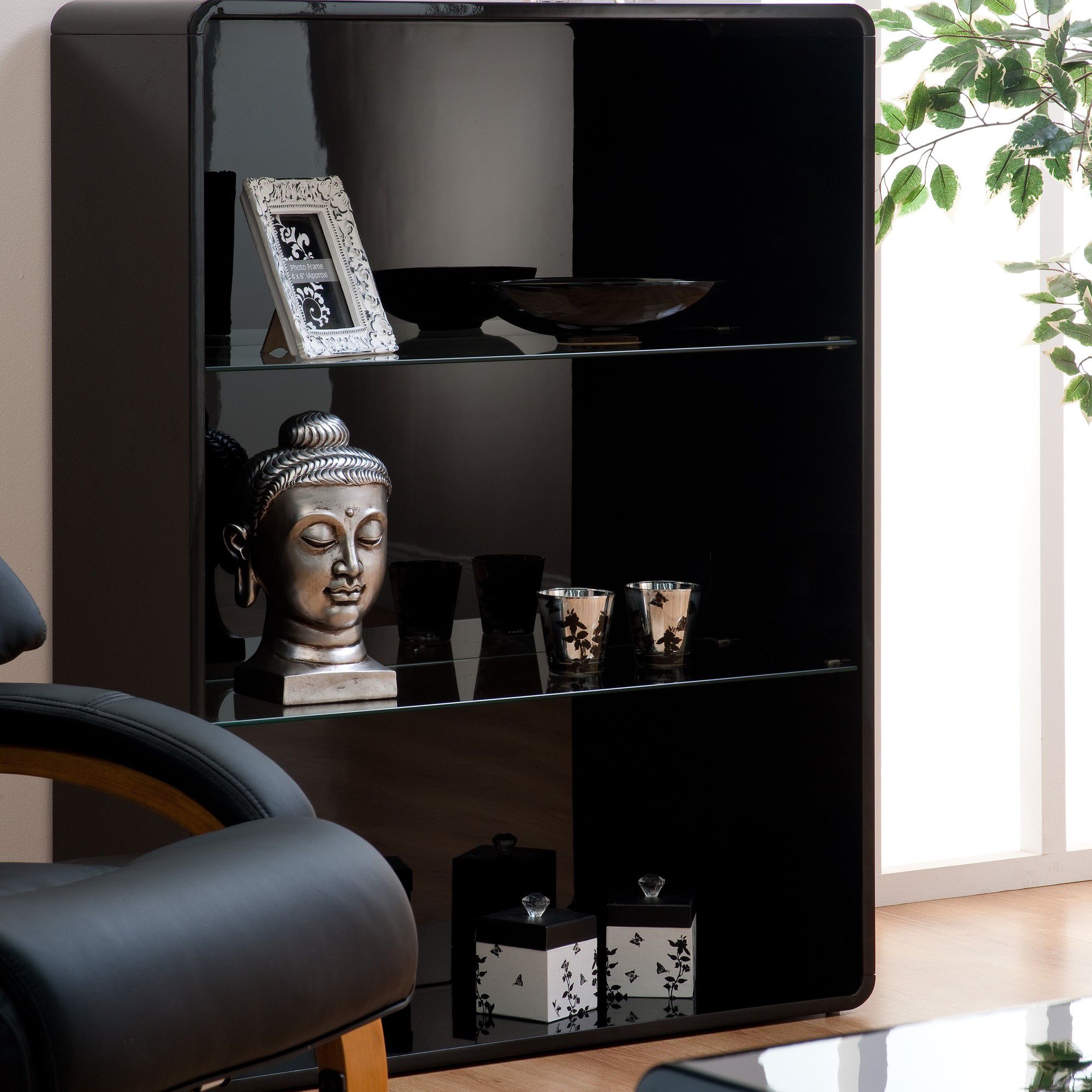 World Furniture Toscana Bookcase - Black at Tesco Direct