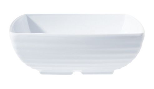 Image of G.e.t Milano Square Bowl In White (set Of 3) - 1.6 L