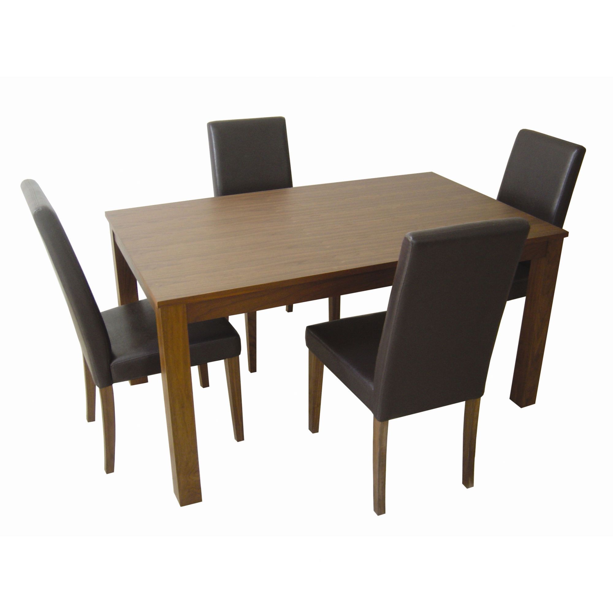 Home Zone Chiltern 5-Piece Large Dining Set in Brown at Tesco Direct