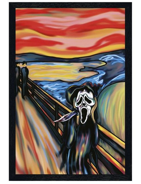 Image of Edvard Munch Black Wooden Framed The Scream Poster